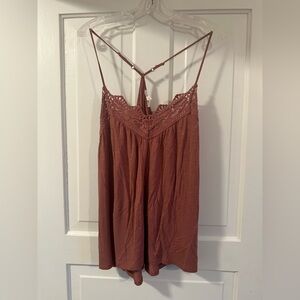 Maurice’s Mauve Pink Lacy Tank Top